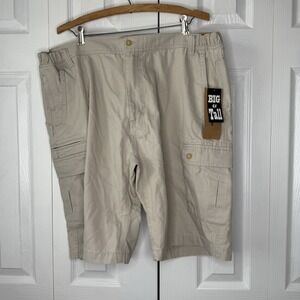 Woolrich Big & Tall Cargo‎ Shorts Stone Tan Men's 42 Back Pockets Hiking Walking